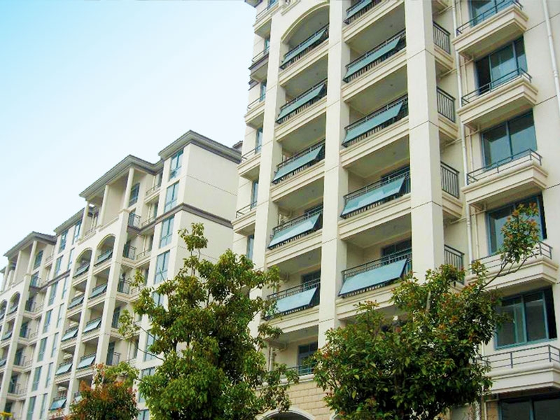 陽臺分體壁掛太陽能熱水工程案例