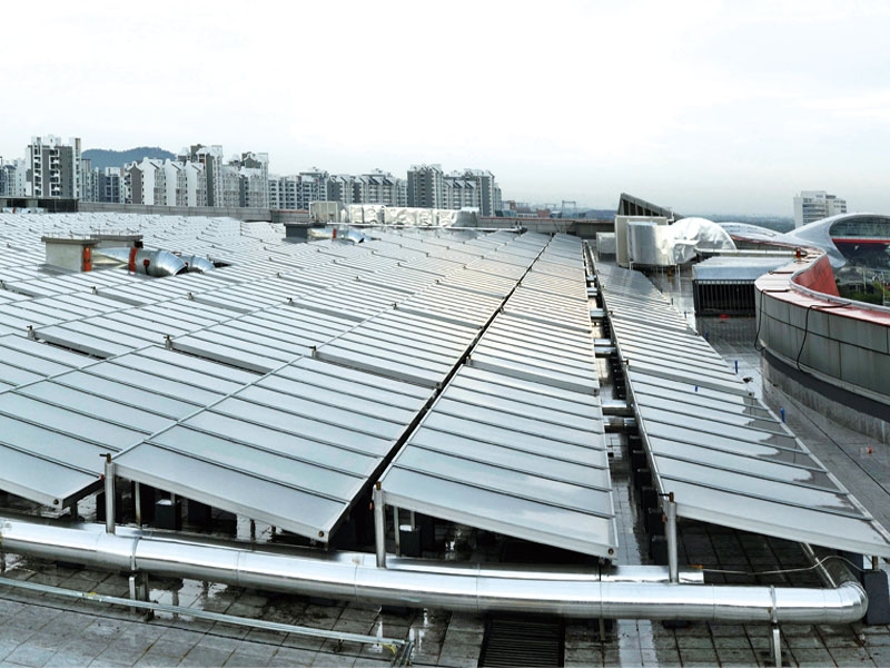 平板集熱太陽(yáng)能熱水工程案例